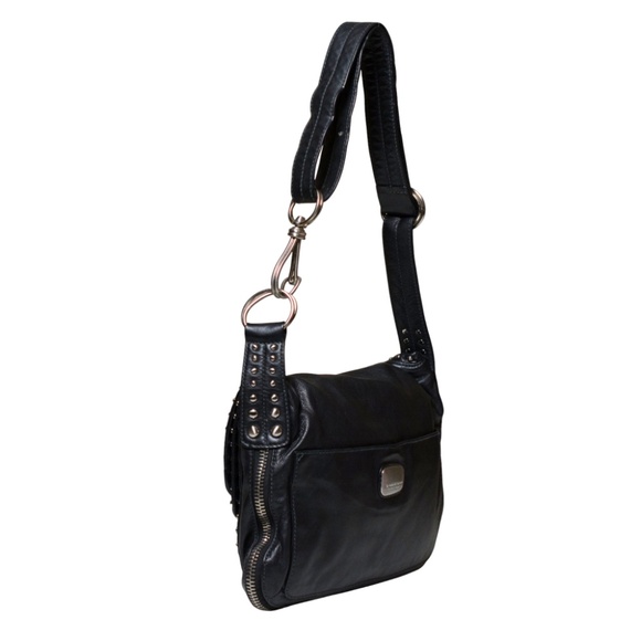 Donna Karan Collection Messenger Luxe Studded Leather Bag - Picture 2 of 9